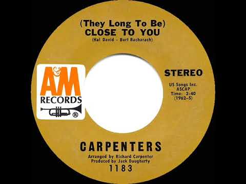 1970 HITS ARCHIVE: (They Long To Be) Close To You - Carpenters (a #1 record--stereo)
