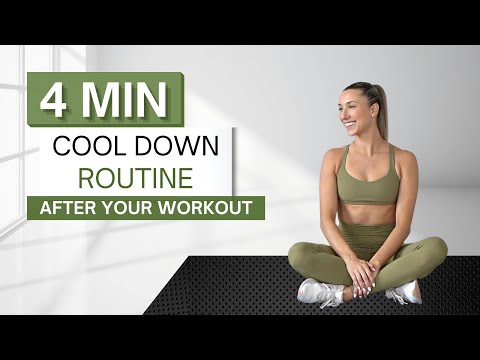 4 min COOL DOWN STRETCH ROUTINE | Do This After Your Workout | Flexibility and Muscle Recovery