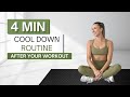 4 Min COOL DOWN STRETCH ROUTINE Do This After Your Workout Flexibility And Muscle Recovery