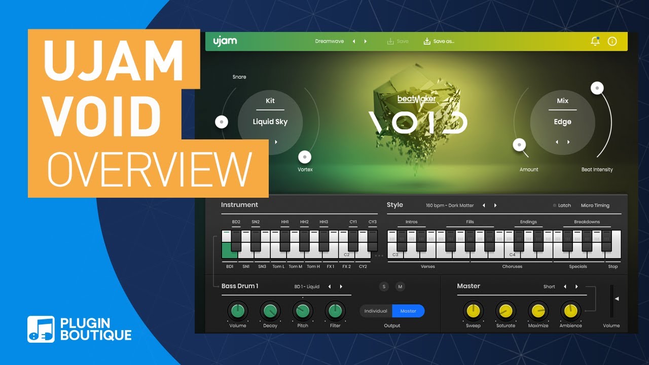 Beatmaker Void by UJAM | Producing a Drum Bass Drum Groove Beatmaker Void by UJAM | Producing a Drum Bass Drum Groove