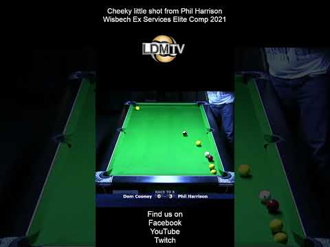 Phil Harrison cheeky shot against Dom Cooney