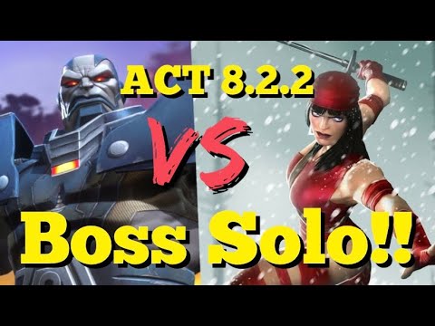 MCOC - ACT 8.2.2 - Apocalypse Vs Elektra - Boss Solo!!