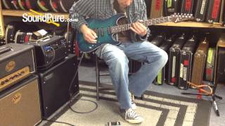 Anderson Drop Top Trans Teal Burst w/ Binding 02-16-16N - Quick n' Dirty