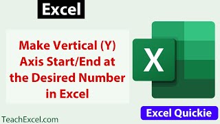 Change the Vertical Y Axis Start or End Point in Excel - Excel Quickie 37