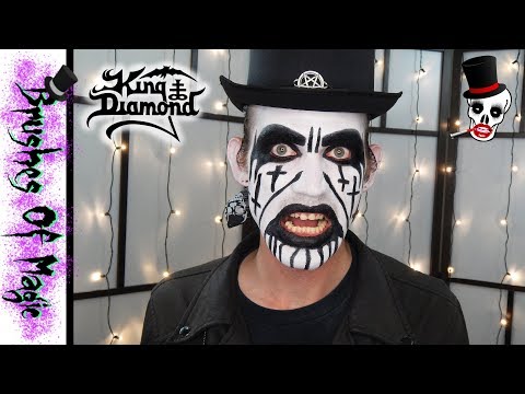 King Diamond Makeup Tutorial # 3 | @brushesofmagic