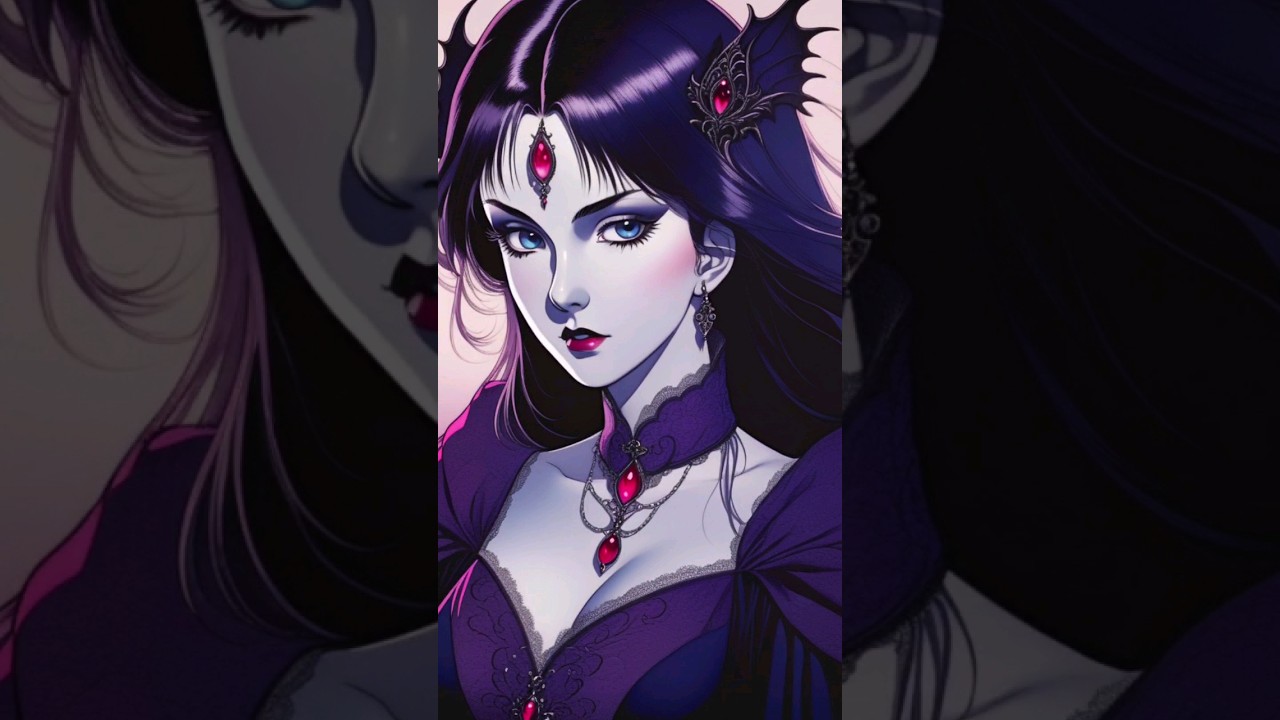 Vampire Ladies // Stable Diffusion on Tensor art #ai #aiart #anime #dark #darkaesthetic #beautiful