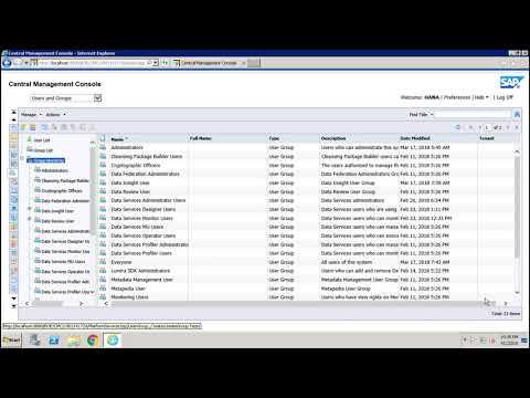 SAP BO Administration Introduction