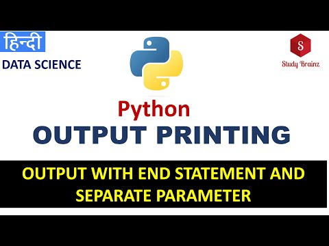 Python Output With End Statement Separate Parameter And Literalspythonprogramming Pythontutorial