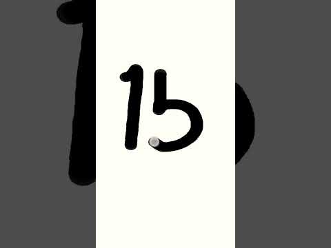 menulis angka 15 Lima belas #shortvideo