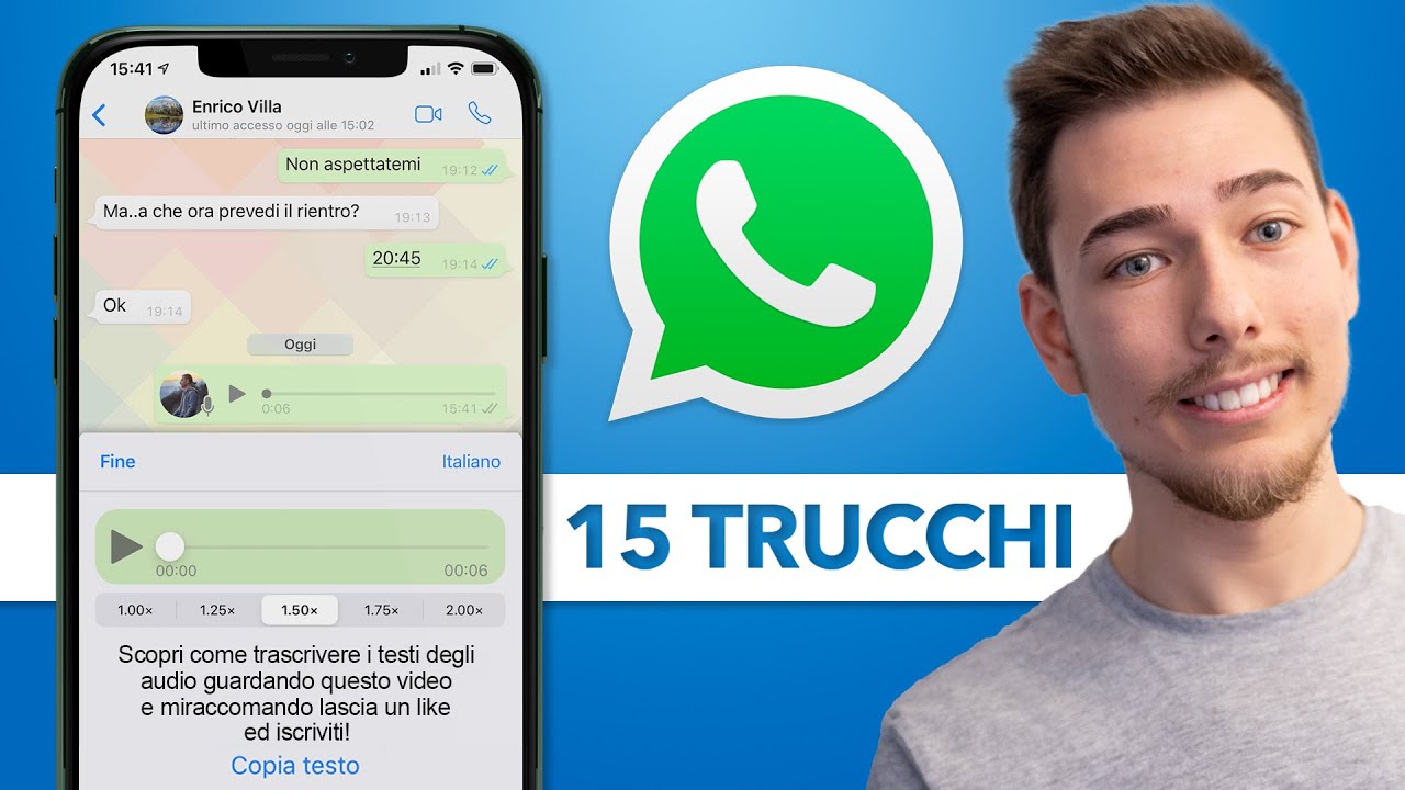 Watch Now 15 Trucchi INCREDIBILI per WhatsApp che DOVRESTI PROVARE NEL 2020! 15 Trucchi INCREDIBILI per WhatsApp che DOVRESTI PROVARE NEL 2020!