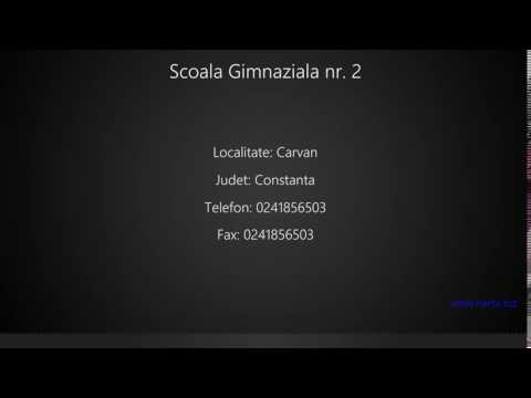 Scoala Gimnaziala nr. 2 Carvan