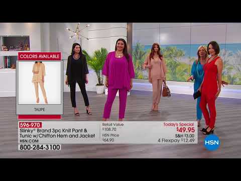 HSN | Slinky Brand Fashions Anniversary 05.11.2018 - 01 AM