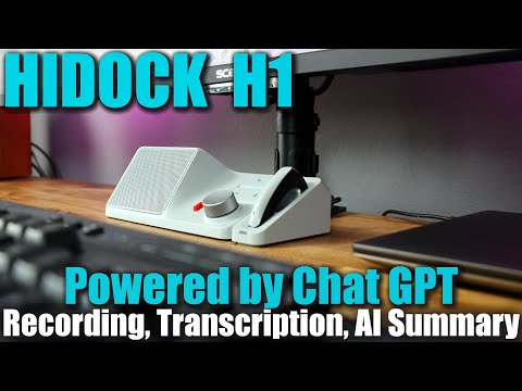 HiDock H1 Next-level Docking Station With AI Summary,  | This Powered By Chat GPT!!