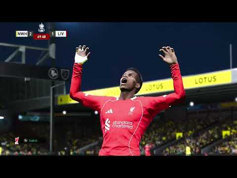 TEMPORADA 2033 Fa Cup (16 Avos) - NORWICH CITY 2 X 3 LIVERPOOL