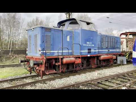 Überführung der V65-12 und BHE 281 von Augsburg nach Landshut mit der V100 von Lokomotion