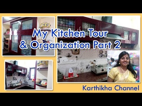 Kitchen Tour in Tamil | Kitchen Organization ideas in Tamil | Indian Kitchen Tour - Part 02 Video