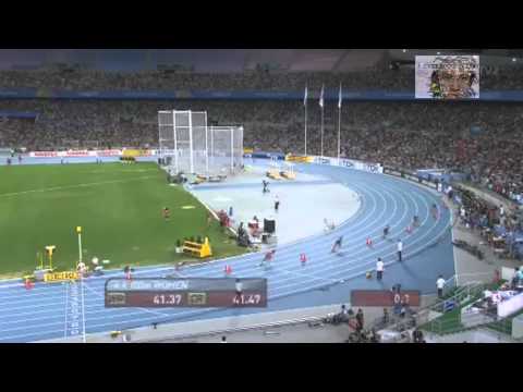 Shelly-Ann Fraser-Pryce World Championships Women 4x100m Final 2011