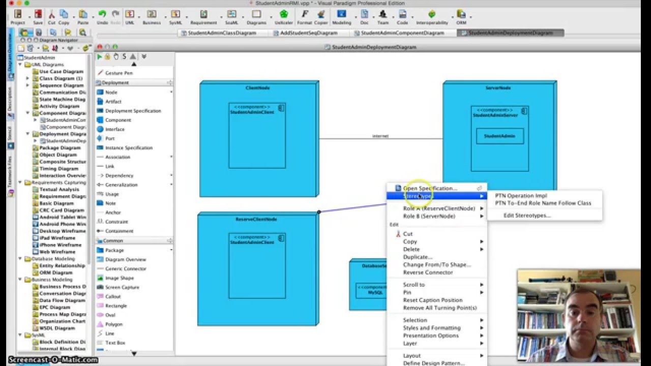 StudentAdminDeploymentDiagram