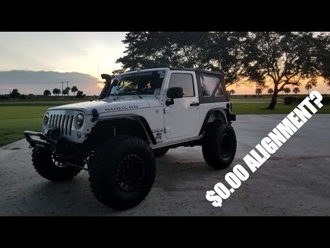 How to do a driveway toe alignment on a jeep jk | SFJ How To's