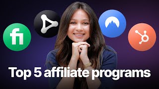 I found the 5 BEST affiliate programs for SMALL CREATORS