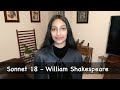 Sonnet 18 By William Shakespeare Poetry Performance