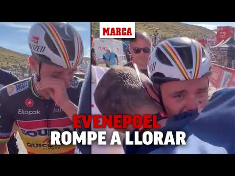 Evenepoel rompe a llorar tras lograr una nueva victoria de etapa I MARCA