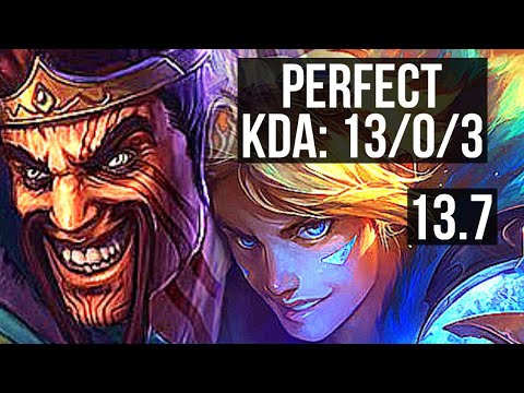DRAVEN & Blitz vs EZ & Fiddle (ADC) | 13/0/3, Legendary, 900+ games, 1.5M mastery | KR Master | 13.7