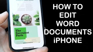 How To Edit Word Documents On iPhones! (2024)