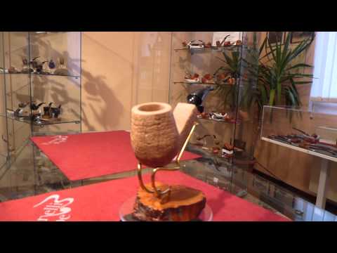 Briar pipe Paronelli half bent freehand sandblast natural -  eBay item number: 181355883394