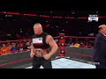 Royal Rumble 2018 Brock Lesnar Vs Brawn Strawman Vs Kane