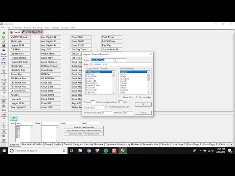 How To Create Racepak Math Channels