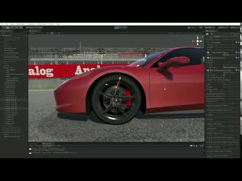 Anti-dive suspension geometry simulation (Unity car simulator)