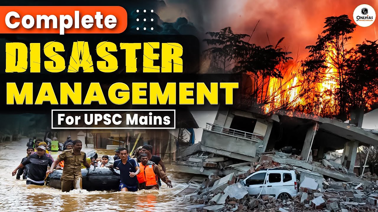 Complete Disaster Management for UPSC CSE in 1 video | Marathon session for UPSC  | onlyIAS