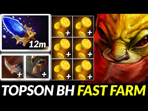 Topson Mid Bounty Hunter 12min Scepter +40k damages in 25min