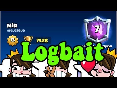 Logbait With Tesla 7400+ gameplays👈  Best Logbait  Decks In Clash Royale