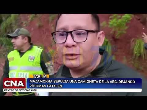 AVALANCHA DE LODO ARRASTRA UNA CAMIONETA EN LA RUTA ENTRE RÍOS – TARIJA