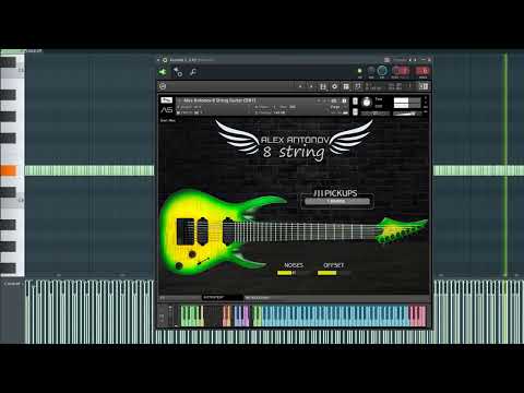 Meshuggah Bleed Riff on VSTi guitar | Alex Antonov 8 String KONTAKT