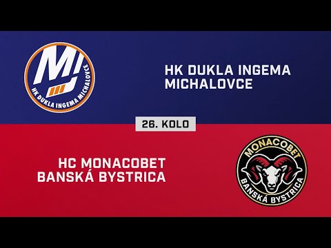 26. kolo: HK Dukla Ingema Michalovce – HC MONACObet Banská Bystrica 2:1 (HIGHLIGHTY)