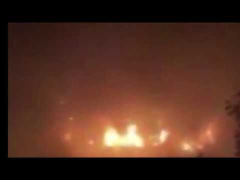 London Fire flats ablaze in North London