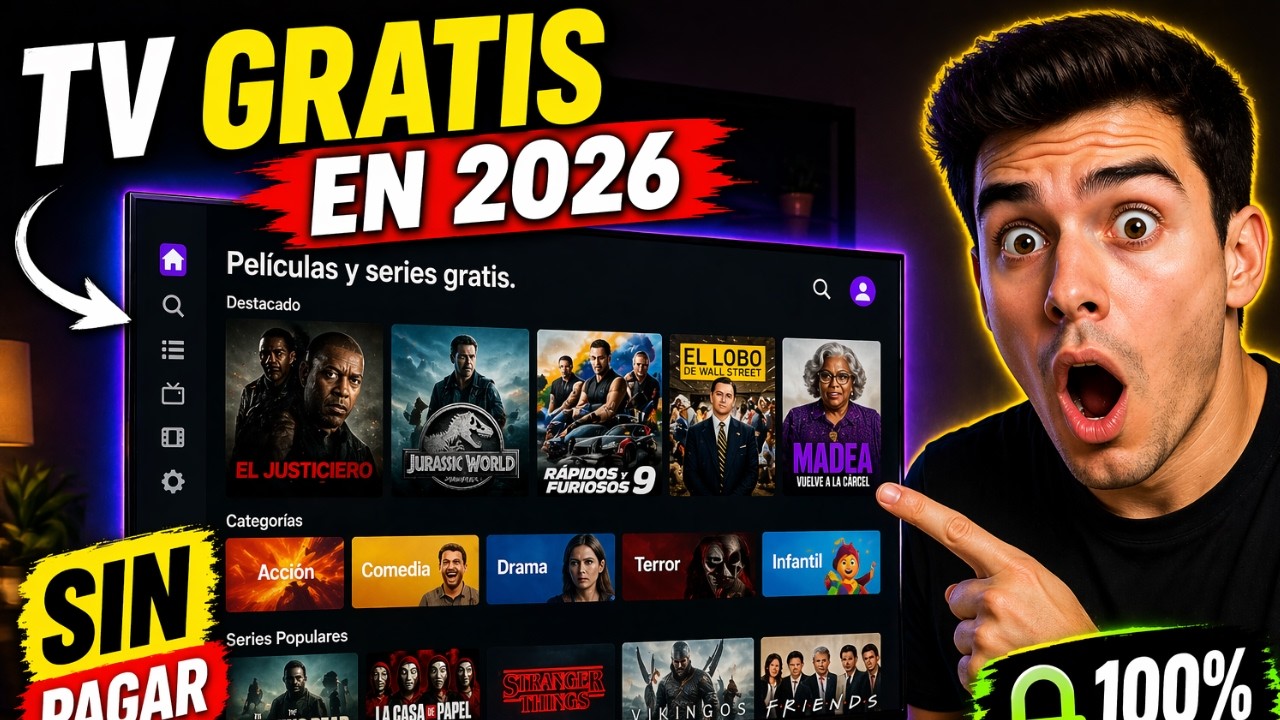 🚨 TV GRATIS en 2026 😱 con Esta App (Funciona de Verdad)