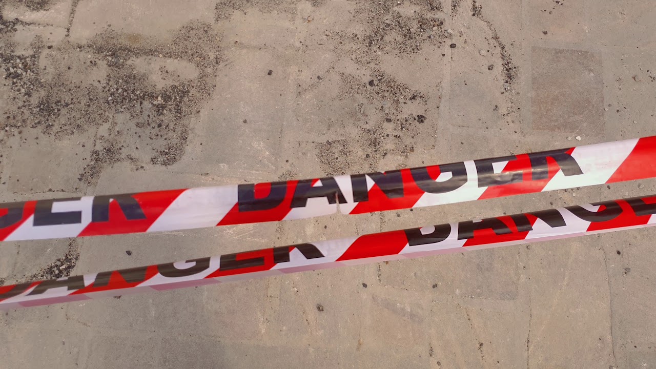 Free 4K Royalty-Free Stock Video: Danger warning tape