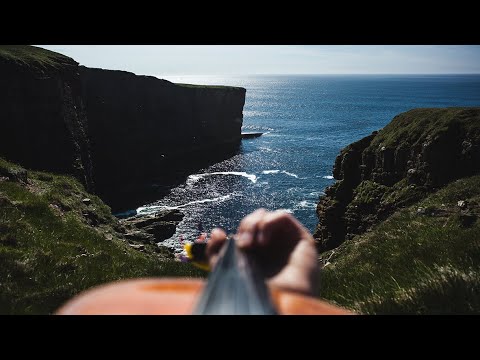 Fiddle tunes at the Blackcraigs amazing Orkney coastal walk