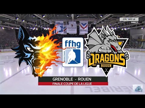 FINALE COUPE DE LA LIGUE 2015 Brûleurs de Loups Grenoble vs Dragons de Rouen BDL HOCKEY