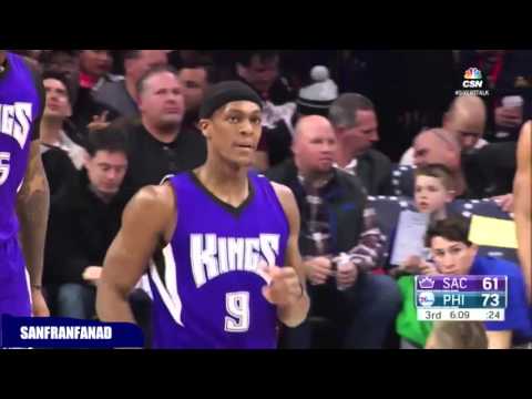 Rajon Rondo at 76ers (2016/02/10) - 15 Assists, 14 Pts, 8 Rebs, 3 Steals!