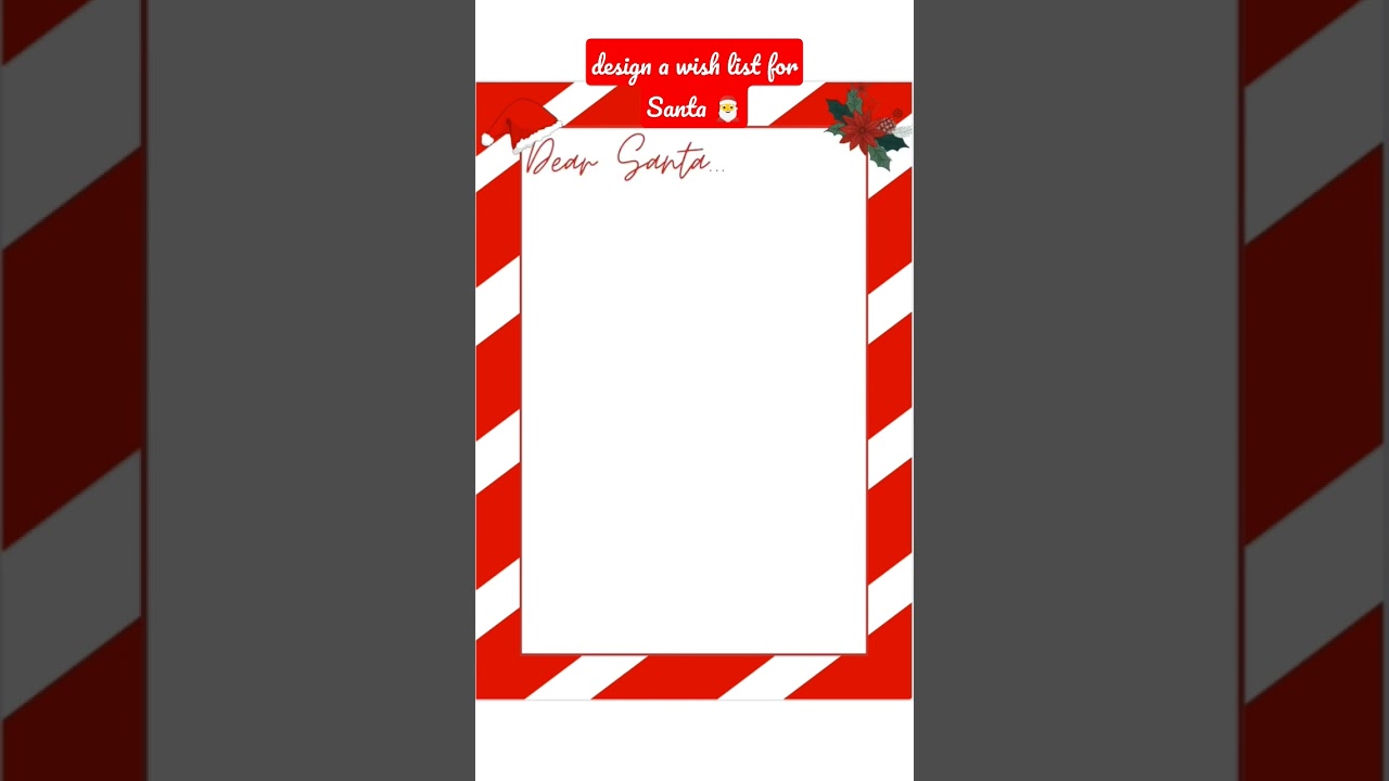 digital product idea: design a Christmas wish list for Santa 🎅 DIY for free for the kids or sell 🎄💰
