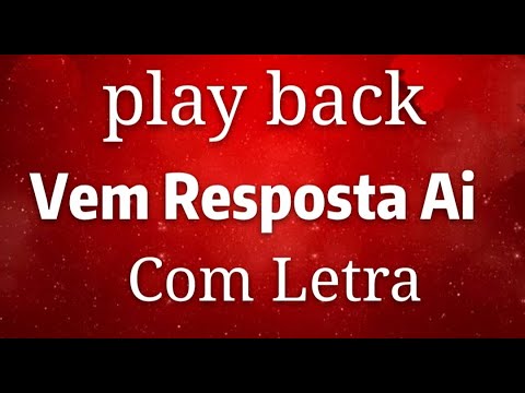 Eurice Diniz | Vem Resposta Aí | Playback com Letra