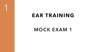 RCM Level 1 Mock Examination (Ear Training) | Set 1
