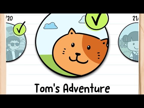 Brain test 2 TOM'S ADVENTURE All Levels 1-26 solution walkthrough (android/iOS) updated 2021 - YouTube