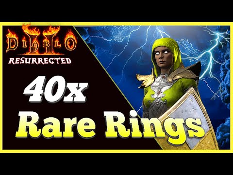 Identifying 40x Rare Rings & DClone Spawn!! - Diablo 2 Resurrected Ladder Season 3