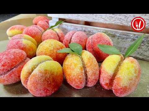 Creamy Filled Walnut Cookies - Peaches